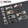 Meetee 10-50 pezzi gancio per indumenti in metallo invisibile con bottoni combinati jeans colletto della camicia fibbia di fissaggio abbigliamento forniture per cucire