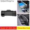 USVOTOV Per Tesla Model Y Juniper, Model 3, Model YL: Vassoio portaoggetti per cruscotto, organizer per console centrale, porta telefono posteriore, accessori per schermo e altro.