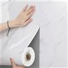 ctzsoop 1 Rotolo di Carta da Parati Autoadesiva Effetto Marmo, Imitazione Piastrelle in Ceramica, Carta da Parati Spessa in Schiuma per Camera da Letto, Adesivo Murale Impermeabile per Bagno