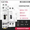 GEYA Contattore CA a controllo manuale 2P 4P 25A 63A 220V/230V 50/60Hz Contattore modulare CA per uso domestico su guida Din 2NO 2NC 4NO