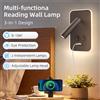 CHENBEN Lampada da parete con porta USB ricaricabile Comodino Lettura a LED Lampade da parete per camera da letto Testa girevole Sconce da parete per soggiorno Decorazioni per la casa