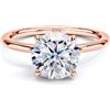szjinao Anello in Moissanite Szjinao da 1, 2, 3, 5 carati colore D in oro rosa per donna, gioiello di fidanzamento con certificato GRA, regalo di alta qualità