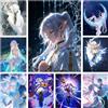 Potdemiel Anime Frieren: Beyond Journey's Personaggi popolari Pittura diamante 5D Ricamo Punto croce Artigianato fatto a mano Decorazioni per la casa Regalo