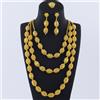 YM Set di Collana, Orecchini e Anelli per Donne, Gioielli di Lusso Nigeriani, Set di Gioielli per Matrimoni e Feste, Accessori all'Ingrosso