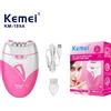 Kemei KM-189A Epilatore professionale per il corpo da donna Una ricarica USB è comoda da trasportare per la depilazione privata di viso, ascelle e gambe