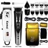 Kemei Tagliacapelli Kemei Km-PG809A Km-1506 Km-TX10 Tagliacapelli Wireless Uomo Tagliacapelli Professionale Rasoio Ricaricabile