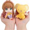 Bandai 10 centimetri Card Captor Sakura Anime Figura Look Up Kinomoto Sakura Action Figure Q Versione Cerberus Figurine PVC Collezione Modello Giocattoli