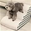 booteely Rampe/Scale per Animali Domestici a 2/3 Gradini in Schiuma ad Alta Densità, Antiscivolo, Sicure per Cani Anziani con Dolori Articolari, Scaletta per Divano e Letto