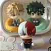 Bandai 10 cm boku no hero accademia anime figura midoriya izuku action figure bakugo katsuki/todoroki shoto statetta pvc collezione giocattoli