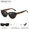 ZENOTTIC Moda Cateye Occhiali da sole da vista Donna Fatti a mano in acetato Miopia/Occhiali da sole progressivi Ombra ottica polarizzata