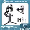 FeiyuTech SCORP Mini 3 Stabilizzatore cardanico per smartphone Modulo di localizzazione AI integrato Ventola di raffreddamento Carico utile da 2 kg con impugnatura integrata