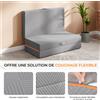 Vesgantti Materasso triplo pieghevole Vesgantti portatile in memory foam gel da 15 cm - Letto per ospiti pieghevole per campeggio e viaggi