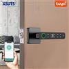 XSDTS Serratura Digitale Intelligente XSDTS Tuya con Maniglia, Impronta Digitale, Scheda e Tastiera per Ingresso Elettronico, per Casa, Appartamento