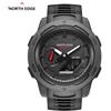 NORTH EDGE Mars3 Orologio militare da uomo Cassa digitale in fibra di carbonio per uomo Impermeabile 50M Orologi sportivi Ora mondiale