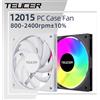 Teucer 120mm Ventola per case del PC FDB Cuscinetto PWM 800-2400 giri/min Spessore 15mm Ventilatore di raffreddamento del telaio silenzioso UT-12015 Ventola CPU ultrasottile