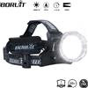 NONE BORUiT B10 XM-L2 LED Potente lampada frontale 3800LM Faro a 3 modalità Ricaricabile 18650 Torcia frontale impermeabile per la caccia in campeggio