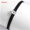 Smyoue Taglio Ovale 5*7mm Braccialetti Moissanite Catena di Corda Intrecciata per Le Donne Ragazze Regalo Di Compleanno Bracciale In Argento Puro S925 All'ingrosso