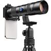 APEXEL Zoom Lens 20x-60x Teleobiettivo Lenti per telescopio Tele universale ad alta potenza per birdwatching Camping iPhone Telefoni Android