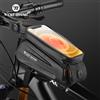 WEST BIKING Borsa per tubo superiore per bicicletta Touch Screen Borsa per telefono da ciclismo Borsa per bici con guscio rigido EVA impermeabile Accessori per bici da strada MTB