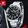 OLEVS Orologi da uomo Trend Luxury Cinturino in acciaio pregiato Grande data Orologio da polso al quarzo di marca originale per uomo Impermeabile luminoso 5885 Nuovo