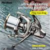 HUIDIAO NGK-II Mulinello da pesca con filatura ad albero grande 55LB Max Drag 6 + 1BB Mulinello da lancio lungo Serie 8000-14000 Rapporto 4.8:1 Potente