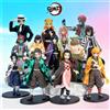 Bandai Anime Demone Slayer Kimetsu no Yaiba Figura 15 cm Nezuko Tanjirou Mitsuri Shinobu Zenitsu Kyoujurou Action Figural Modello Giocattolo Regali