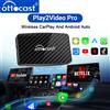 OTTOCAST Play2 Video Pro Adattatore Carplay wireless Android Auto Video Ai Box Costruito nel Youtube Netflix per auto con Carplay cablato