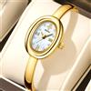 YaLaLuSi Orologio al quarzo resistente all'acqua da donna YaLaLuSi: un orologio da polso minimalista ed elegante con quadrante ovale - Il regalo perfetto Reloj Mujer