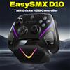 EasySMX Gamepad wireless EasySMX TMR Stick Controller D10 compatibile con PC/Switch/Steam/Telefono/TV, dock di ricarica, micro trigger