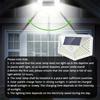 ESMARTER Lampada da parete a luce solare per esterni 100 LED Lampada con sensore di movimento PIR Luci per scale impermeabili per la decorazione stradale del giardino del cortile
