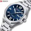 CURREN 8476 Orologio al Quarzo Classico da Uomo con Calendario, Settimana, Impermeabile, Luce Notturna, Orologio da Uomo per Affari, Regalo, Régios Masculino