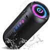 ortizan Altoparlante Bluetooth portatile, altoparlante Bluetooth 5.4, doppio altoparlante da 30 W, bassi profondi, riproduzione 30 ore, modalità 3 EQ, luci RGB colorate