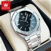 OLEVS Orologi da Uomo OLEVS, Lussuosi e Classici, in Acciaio Fine, Marca Originale, Orologio da Polso al Quarzo, Impermeabile, Luminoso, con Data, Reloj