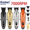 Kemei KM-2293 7000RPM Barbiere Tagliacapelli elettrico professionale Trimmer Cordless USB Ricaricabile Tagliacapelli