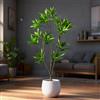 Kmitang 50-133 cm Grande Palma Artificiale Giglio Finto Piante di Bambù di Plastica Litsea Foglie Verde Agave Foglia Per La Casa Giardino Decorazione di Nozze