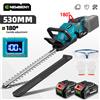 NewBeny Tagliasiepi Elettrico con Display A LED 3000RPM Cordless Trimmer Potatura Sega Rasaerba Attrezzo Da Giardino Per 18V-21V Batteria
