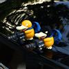 Bandai Pokemon Psyduck Gatling Gun Anime Figura Cross Dressing Giocattoli Statua in PVC Collezione di modelli Decor Regalo di compleanno periferico creativo