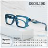KOCOLIOR Nuovo marchio di design quadrato montatura in lega occhiali miopia occhiali da vista fotocromatici anti luce blu donne occhiali da vista da 0 a -6,00