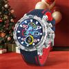 SMAEL 8136 Orologio militare impermeabile da 50 m per uomo - Cronografo con allarme e retroilluminazione a LED, cronometro antiurto per esterni