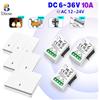 Diese Mini Relè Ricevitore Wireless 433Mhz Interruttore Della Luce di Controllo Remoto DC6V 12V 24V 30V 36V AC12V 24V per la Luce dell'automobile del motore LED lampada domestica