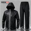 WOSAWE Tute impermeabili da moto Uomo Donna Giacca antipioggia impermeabile e pantaloni riflettenti Escursionismo Motobike Equitazione Tute da pesca