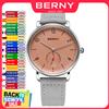 BERNY Orologio da uomo al quarzo BERNY, orologio da polso casual semplice, versatile, ultra sottile, orologio da polso da uomo di marca di lusso, alla moda