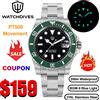 Watchdives WD5512 V2 Orologio meccanico PT5000 Movimento automatico Orologio di lusso in acciaio inossidabile Orologio da uomo con zaffiro impermeabile da 200 m
