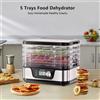 BioloMix BPA FREE 5 vassoi essiccatore per alimenti disidratatore con timer digitale e controllo della temperatura per frutta verdura carne manzo scatti