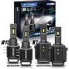 BEVINSEE Per VW Golf MK7 MK6 LED H7 H15 Kit Lampadine per fari Abbaglianti + DRL 100W 10000LM Super Luminoso Plug & Play Faro 6000K 12V