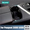 YaLumei Per Peugeot 3008 5008 2017 2018 2019 2020 2021 2022 2023 GT Hybrid Auto Fila Posteriore Portabicchieri di Acqua Copertura Telaio Trim Accessori