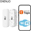 ONENUO Tuya Termometro domestico con sensore di umidità di temperatura WiFi esterno impermeabile per interni o IP65 compatibile per Alexa Google Home Voice