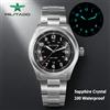 Militado ML08 Orologio al quarzo vintage Ronda 515 Movimento Ar Specchio zaffiro 38 mm Orologio da polso Data Orologi impermeabili super luminosi