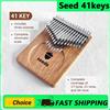 DONNER Semi 41 tasti Kalimba cromatico tono C 3 strati professionale pollice pianoforte fatto a mano in legno Okoume Calimba strumento musicale a tastiera