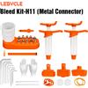 LEBYCLE MTB Kit di spurgo olio freni per bicicletta da strada Strumenti per SHIMANO SRAM Avid MAGURA Serie Strumento di riparazione freno bici a disco idraulico